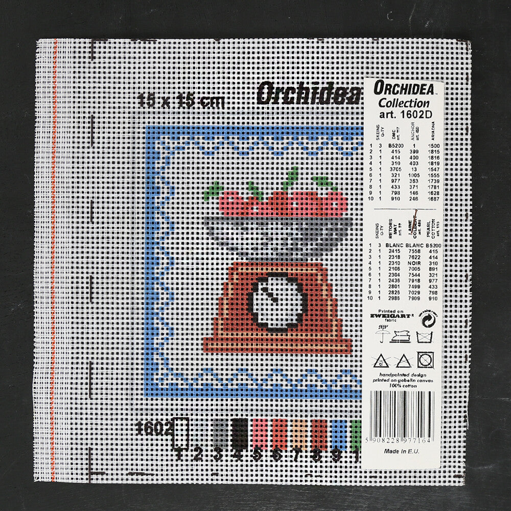 ORCHİDEA 15x15 cm Baskılı Goblen 1602D